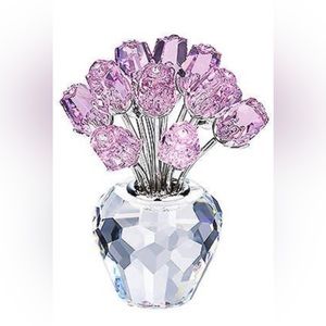 SWAROVSKI Crystal Dozen Pink Roses